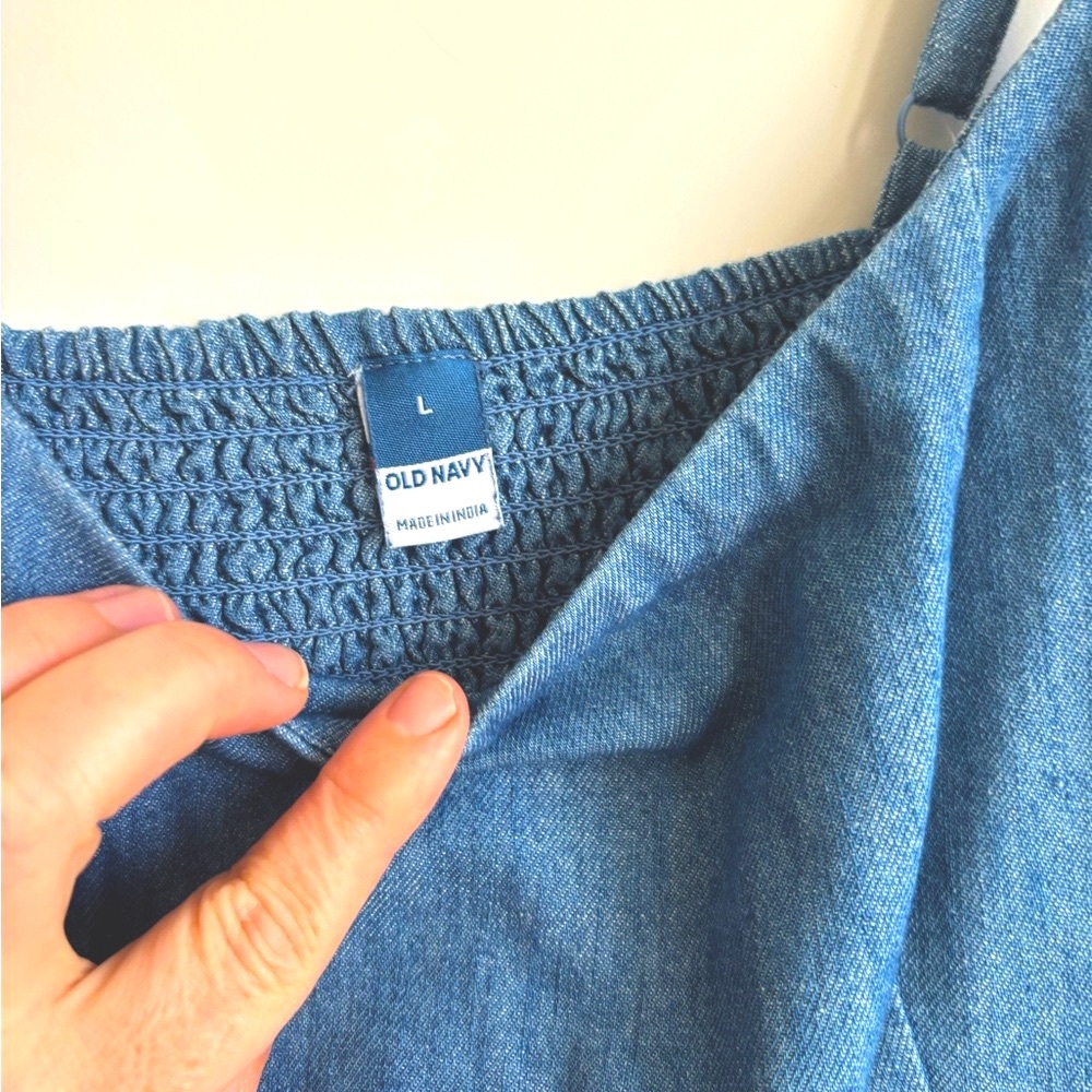 Old Navy Blue Denim Mini Dress - Picture 3 of 3